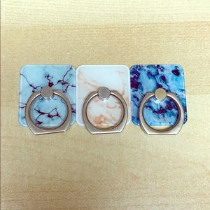 Phone ring holder/hook